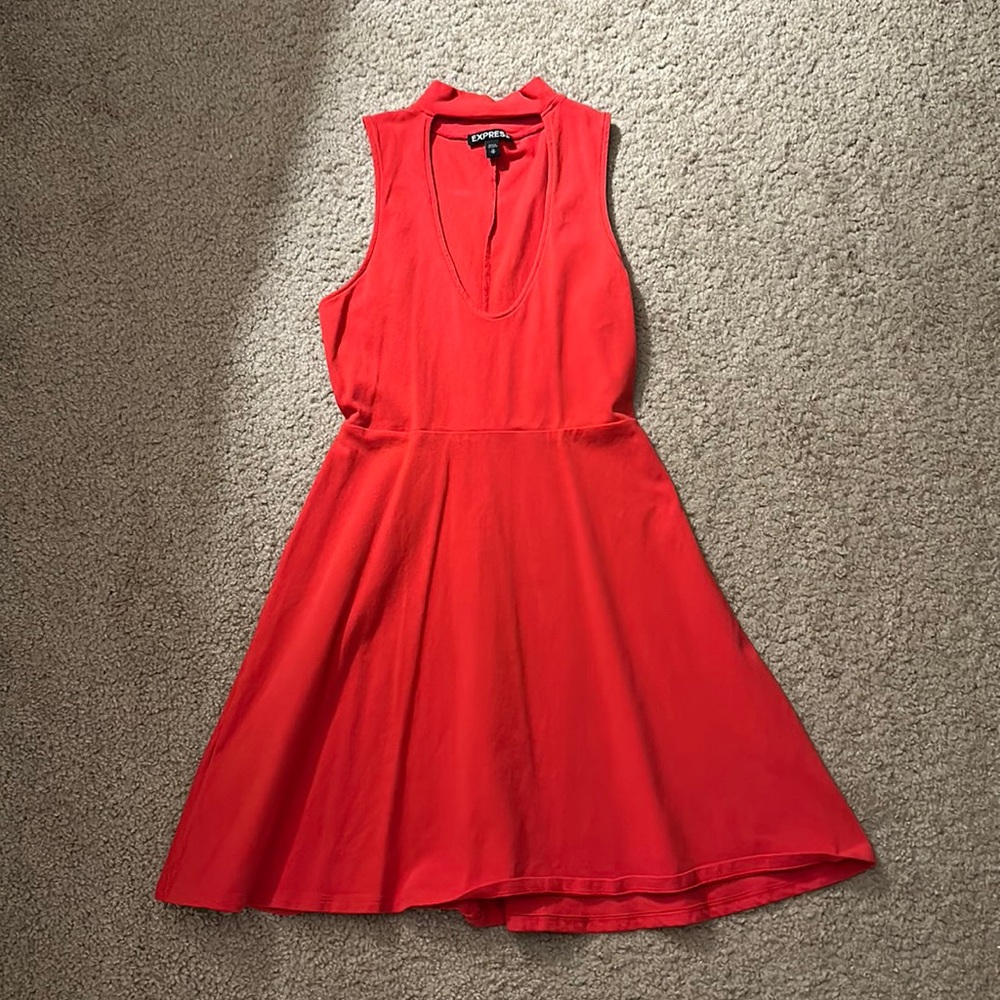 Red express cocktail dress